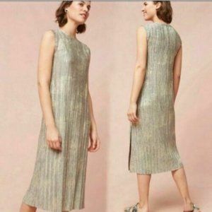 Akemi and Kin Gold Metallic Corinna Dress